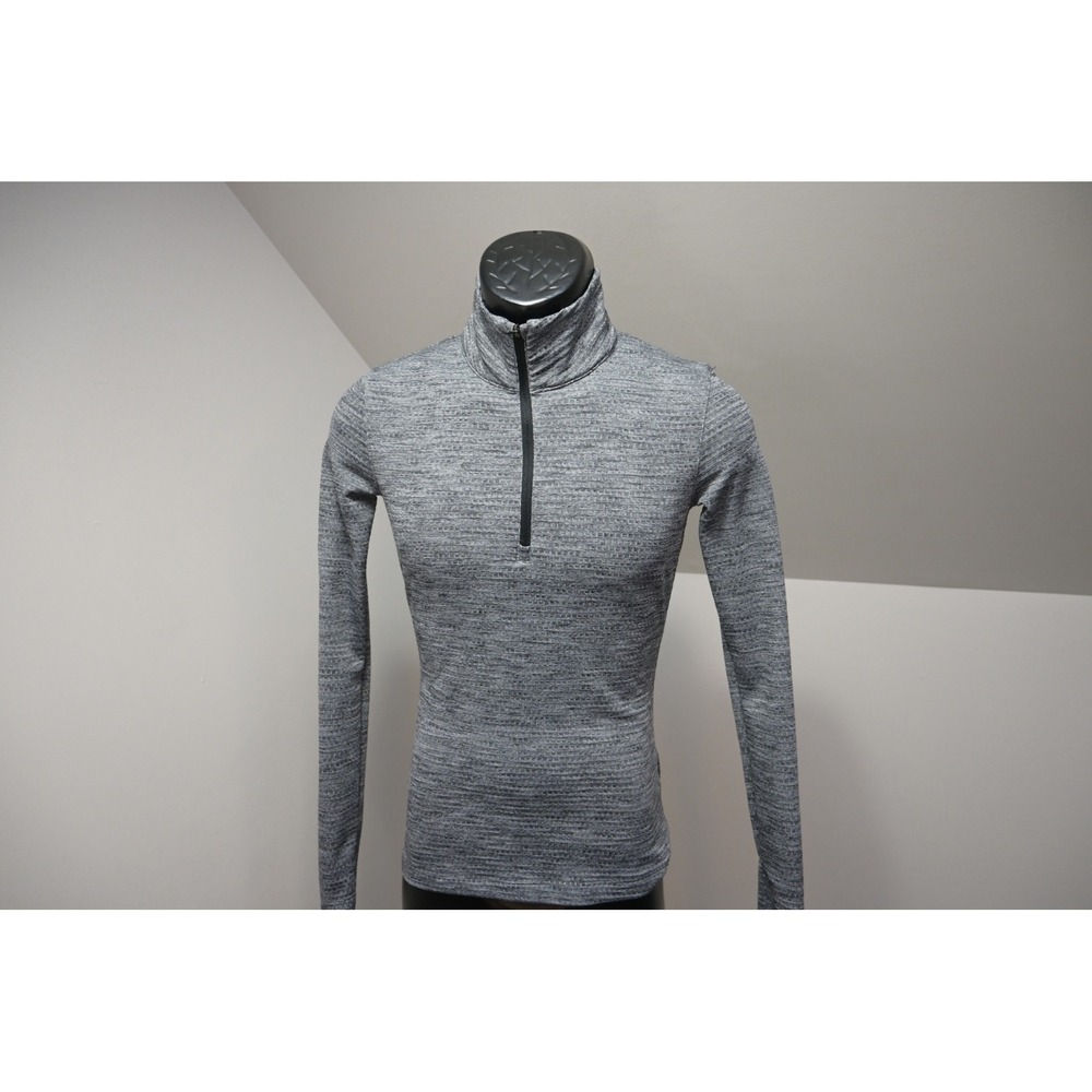Nike Golf Pullover Jacket Women Small Gray Quarter Zip Dri-FIT‎ Thumbhole EUC